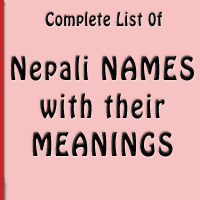 3301 Unique Nepali Names With Their Meanings न पल न म र