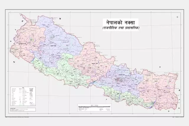 Latest map of Nepal